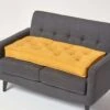 Mustard Yellow Cotton 2 Seater Booster Cushion -Best Homeware Store cu1217 01