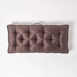 Chocolate Faux Suede 2 Seater Booster Cushion -Best Homeware Store cu1219 03