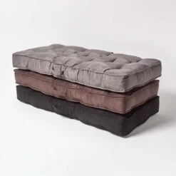 Chocolate Faux Suede 2 Seater Booster Cushion -Best Homeware Store cu1219 07