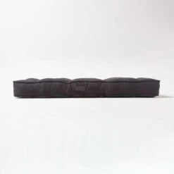 Black Faux Suede 2 Seater Booster Cushion -Best Homeware Store cu1220 05