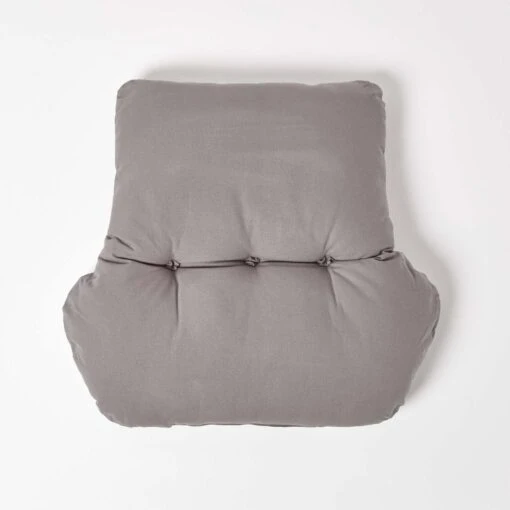 Charcoal Grey Cotton Back Support Cushion -Best Homeware Store cu1223 03 1