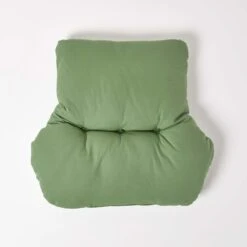 Forest Green Cotton Back Support Cushion -Best Homeware Store cu1225 03