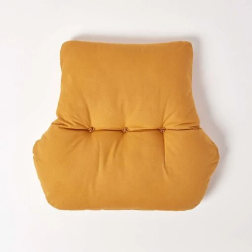 Mustard Yellow Cotton Back Support Cushion -Best Homeware Store cu1226 03