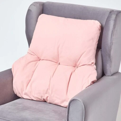 Pink Cotton Back Support Cushion -Best Homeware Store cu1227 01