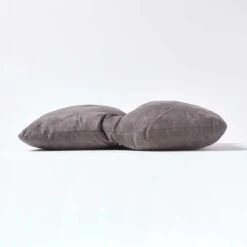 Grey Faux Suede Back Support Cushion -Best Homeware Store cu1230 04 1