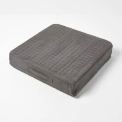 Grey Suede Orthopaedic Foam Armchair Booster Cushion -Best Homeware Store cu1231g 3