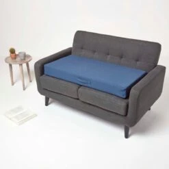 Navy Cotton Orthopaedic Foam 2 Seater Booster Cushion -Best Homeware Store cu1232a 5