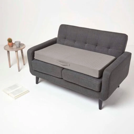 Grey Cotton Orthopaedic Foam 2 Seater Booster Cushion -Best Homeware Store cu1232c 5