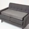 Grey Suede Orthopaedic Foam 2 Seater Booster Cushion -Best Homeware Store cu1232g 1