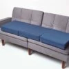 Navy Cotton Orthopaedic Foam 3 Seater Booster Cushion -Best Homeware Store cu1233a 1