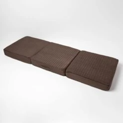 Brown Suede Orthopaedic Foam 3 Seater Booster Cushion -Best Homeware Store cu1233f 3