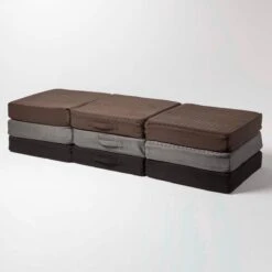 Brown Suede Orthopaedic Foam 3 Seater Booster Cushion -Best Homeware Store cu1233f 6