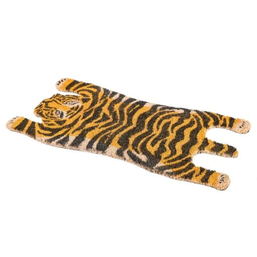 Tiger Shaped Coir Animal Print Non-Slip Doormat -Best Homeware Store dm1148 b