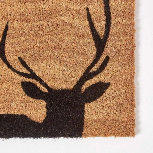 Black Stag Silhouette Non-Slip Coir Doormat -Best Homeware Store dm1151 02