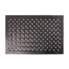 Black Braided Rubber Non Slip Doormat -Best Homeware Store dm1165