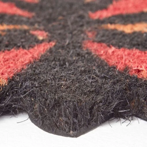 Orange Butterfly Coir Doormat -Best Homeware Store dm1169 3