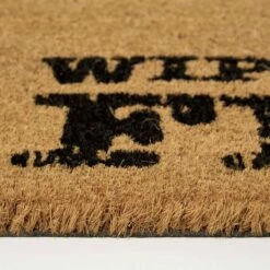 “Wipe Your Feet” Coir Double Door Mat Runner 120 X 45 Cm -Best Homeware Store dm1186 3