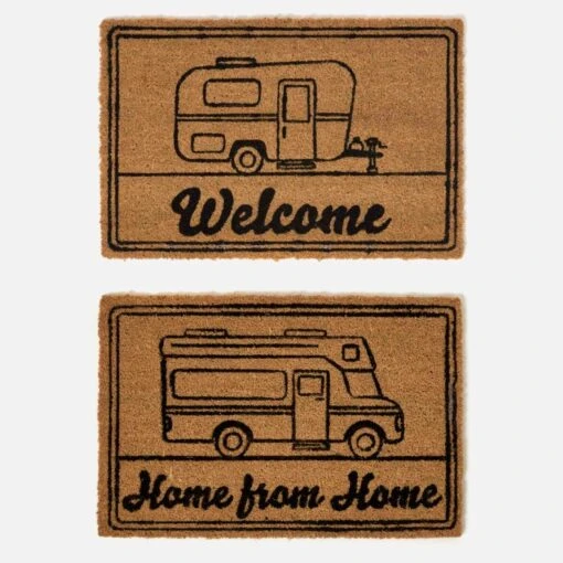 Set Of 2 Caravan Coir Doormats 60 X 40 Cm -Best Homeware Store dm1192 1