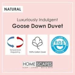 Premium White Goose Down 4.5 Tog Duvet -Best Homeware Store down duvets goose