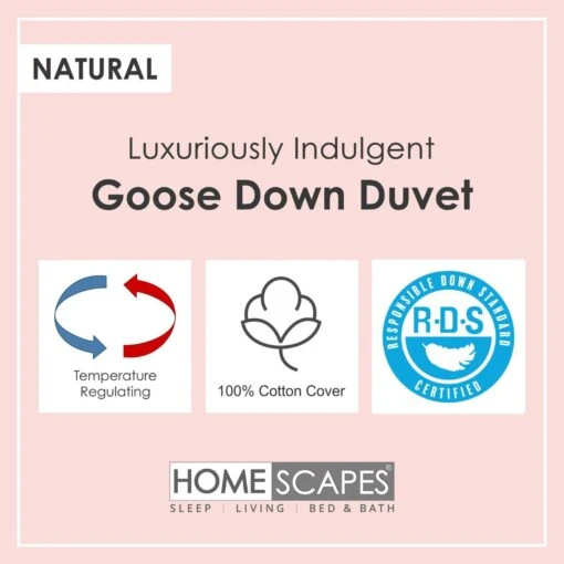 Premium White Goose Down 4.5 Tog Duvet -Best Homeware Store down duvets goose