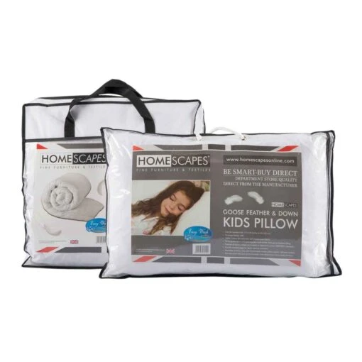 Kids 10.5 Tog Goose Feather Duvet & Pillow Set -Best Homeware Store dp1137 kids 10.5 tog goose feather duvet and pillow bundle set main image