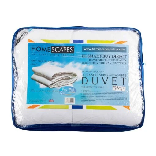 Kids 10.5 Tog Super Microfibre Duvet -Best Homeware Store dp1142 kids 10.5 tog supr microfibre duvet main image