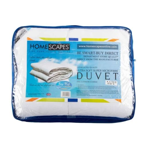 Kids 4.5 Tog Super Microfibre Duvet -Best Homeware Store dp1143 kids 4.5 tog supr microfibre duvet main image