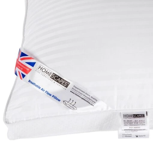 Air Flow Pillow Super Microfibre, 48 X 74 Cm -Best Homeware Store dp1207 air flow pillow super microfibre standard fill image 2