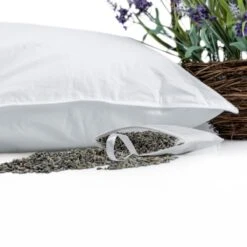 Goose Feather & Down Lavender Pillow With Dried Lavender Insert -Best Homeware Store dp1253g