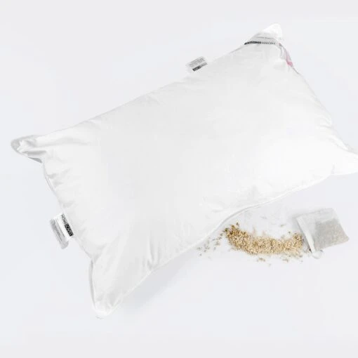 Goose Feather & Down Camomile Pillow With Dried Camomile Insert Extra Fill -Best Homeware Store dp1258e 1