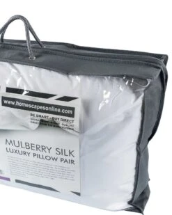 Pure Mulberry Silk Blend Pillow Pair With 100% Cotton Casing -Best Homeware Store dp1271 c