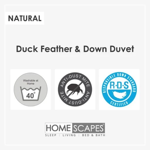 Duck Feather And Down All Seasons Duvet -Best Homeware Store duck feather duvets 28 1