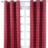 Edward Tartan Check Ready Made Eyelet Curtain Pair -Best Homeware Store edward tartan check ready made eyelet curtain pair 1