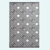 Black And White Geometric Design Reversible Outdoor Rug -Best Homeware Store ga1157 main