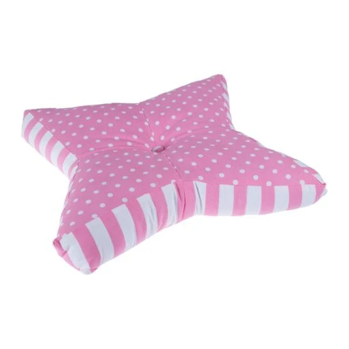 Pink Polka Dots Star Floor Cushion -Best Homeware Store httpsimages.vikkit.co .ukamazon newfloor cushionsnewcu1164bcu1164b 3