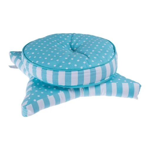 Blue Polka Dot Star Floor Cushion -Best Homeware Store httpsimages.vikkit.co .ukamazon newfloor cushionsnewcu1167cu1167 6