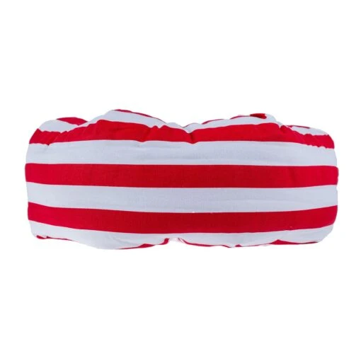 Red And White Stripe Pleated Round Floor Cushion -Best Homeware Store httpsimages.vikkit.co .ukamazon newfloor cushionsnewcu1168cu1168 2