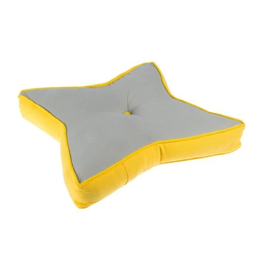 Grey And Yellow Star Floor Cushion -Best Homeware Store httpsimages.vikkit.co .ukamazon newfloor cushionsnewcu1193cu1193 3