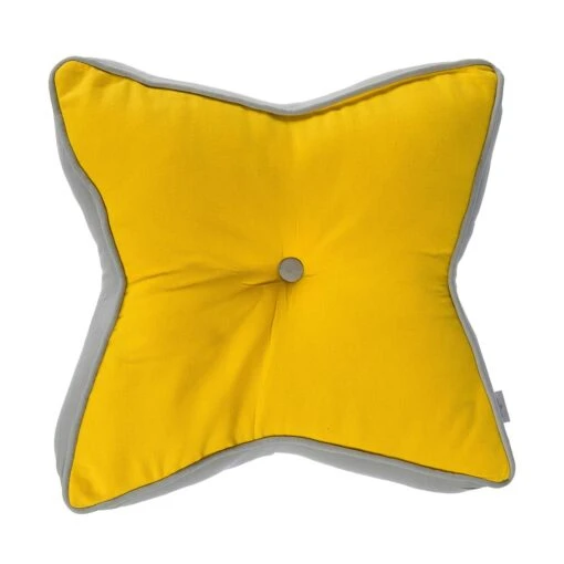 Yellow And Grey Star Floor Cushion -Best Homeware Store httpsimages.vikkit.co .ukamazon newfloor cushionsnewcu1194cu1194 main