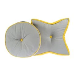 Grey And Yellow Round Floor Cushion -Best Homeware Store httpsimages.vikkit.co .ukamazon newfloor cushionsnewcu1195cu1195 4