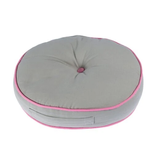 Grey And Pink Round Floor Cushion -Best Homeware Store httpsimages.vikkit.co .ukamazon newfloor cushionsnewcu1198cu1198 3