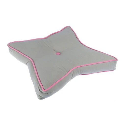 Grey And Pink Star Floor Cushion -Best Homeware Store httpsimages.vikkit.co .ukamazon newfloor cushionsnewcu1200cu1200 3