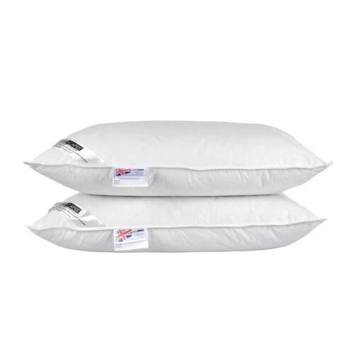 White Duck Feather And Down Pillow Pair -Best Homeware Store httpsimages.vikkit.co .ukamazon newpillowsdp1153white duck feather and down pillow pair main image