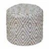 Sierra Natural Diamond Pattern Hemp Circular Bean Filled Pouffe, 45 Cm -Best Homeware Store httpsimages.vikkit.co .ukamazon newpouffessf1792bsf1792b main