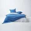 Cotton Rajput Ribbed Blue Throw, 255 X 360 Cm -Best Homeware Store httpsimages.vikkit.co .ukhomescapesthrowsrajputsf11713 sf1171 cotton rajput ribbed blue throw