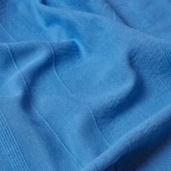 Cotton Rajput Ribbed Blue Throw, 255 X 360 Cm -Best Homeware Store httpsimages.vikkit.co .ukhomescapesthrowsrajputsf11714 sf1171 cotton rajput ribbed blue throw