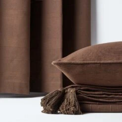 Cotton Rajput Ribbed Chocolate Throw, 255 X 360 Cm -Best Homeware Store httpsimages.vikkit.co .ukhomescapesthrowsrajputsf11726 sf1172 cotton rajput ribbed chocolate throw