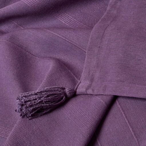 Cotton Rajput Ribbed Purple Throw, 255 X 360 Cm -Best Homeware Store httpsimages.vikkit.co .ukhomescapesthrowsrajputsf11755 sf1175 cotton rajput ribbed purple throw