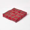 Cotton Edward Tartan Floor Cushion -Best Homeware Store kt1252 01