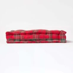 Cotton Edward Tartan Floor Cushion -Best Homeware Store kt1252 05